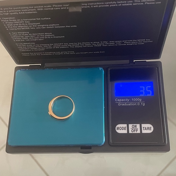 14k Diamond Inlay Ring - Picture 6 of 10